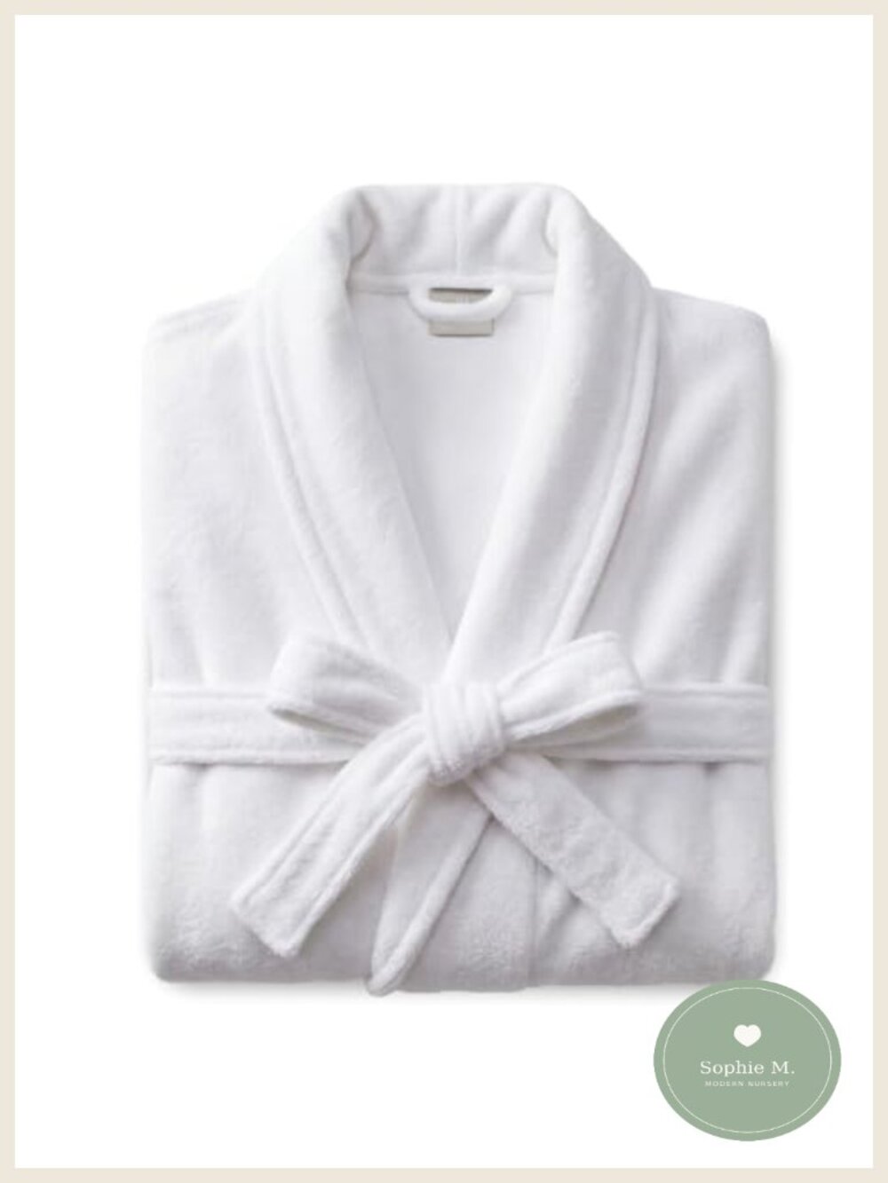 Cotton Terry Velour Bath Robe Self-Tie Belt Unisex